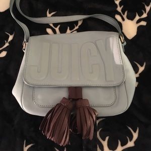 Authentic blue leather juicy couture crossbody bag